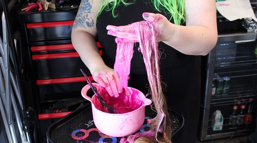 Coloring hair extensions to match the natural hair can be a challenging process.