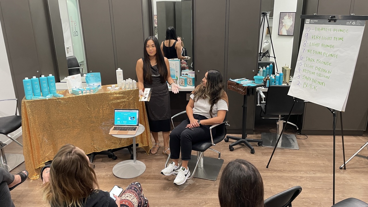 Some salons offer free education classes to further your techniques and career.